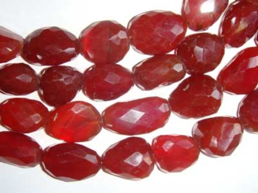Faceted Chalcy Red Tumble