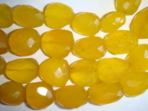 Faceted Chalcy Yellow Tumble