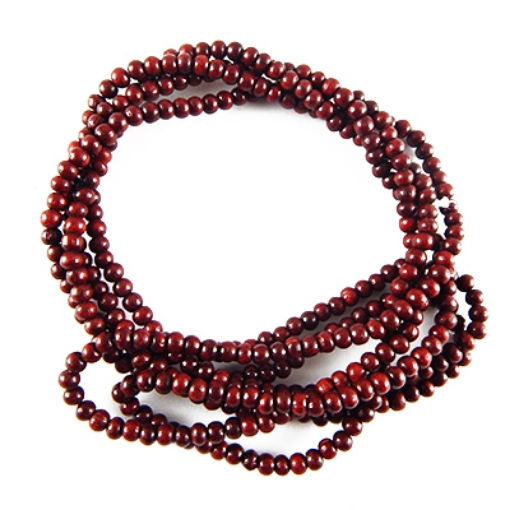 Picture of Red Sandal Wood Beads 4mm