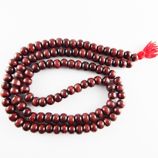 Picture of Free Shipping 8mm Dyed Plain wood mala 