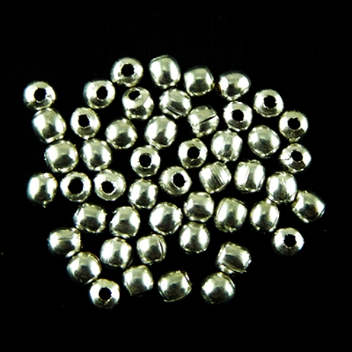 3mm Silver Spacer Beads