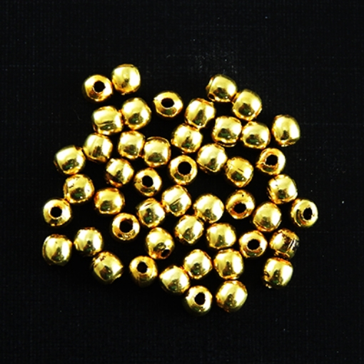 3mm Golden Spacer Beads