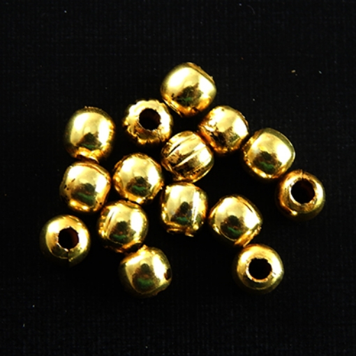 4mm Golden Spacer Beads