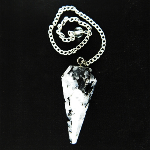 Howlite Pendulum with Metal Chain