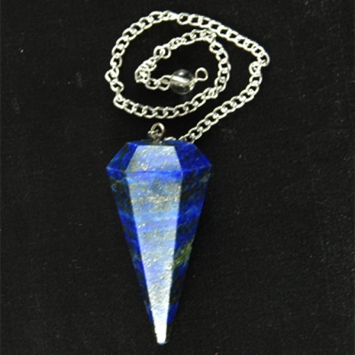 Lapiz Lazuli Pendulum with Metal Chain