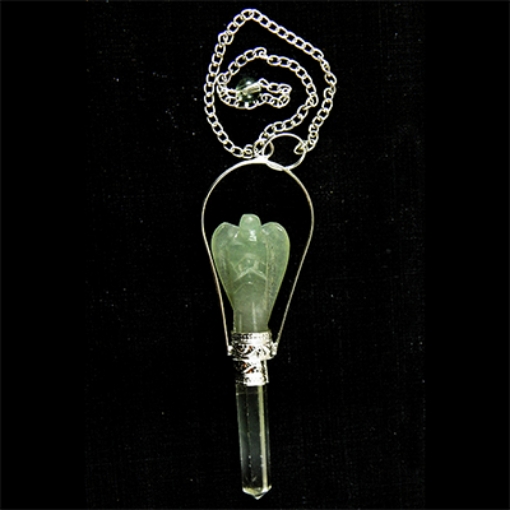 Amethyst Green Pendulum with Metal Chain