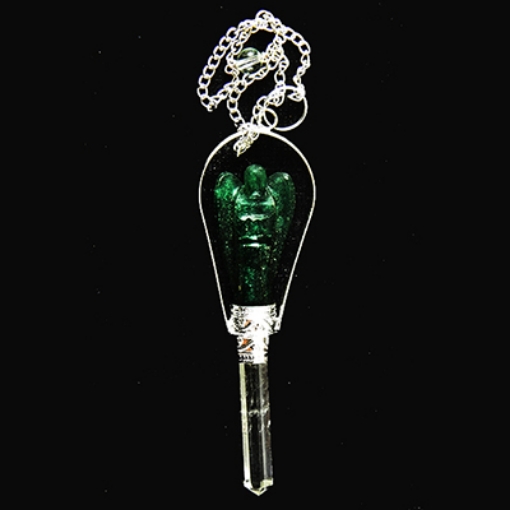 Aventurine Green Pendulum with Metal Chain