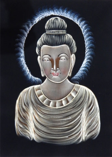 Hand Painted Buddha