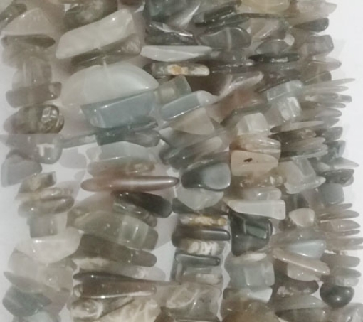 Grey Moonstone chips beads