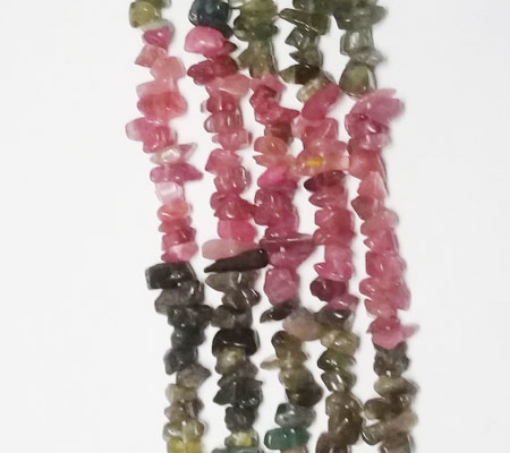 Multi Tourmaline chips beads