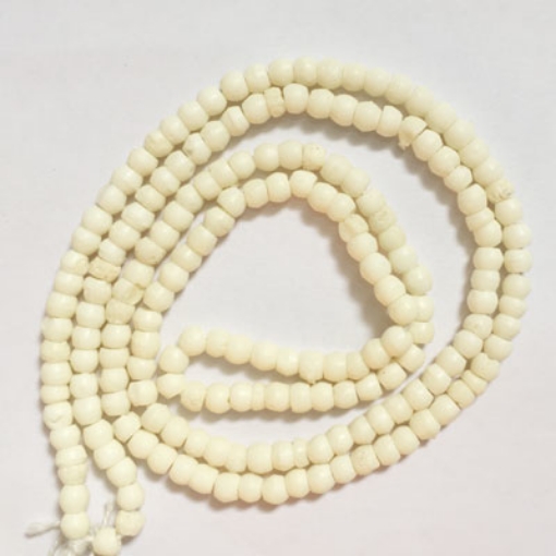 4mm Round Bone Beads