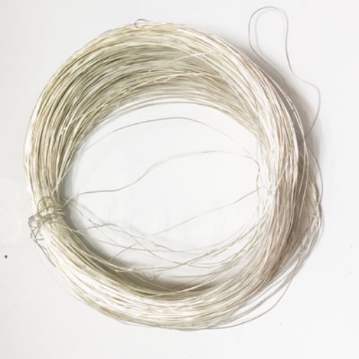 Copper wire with silver polish
