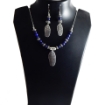 Picture of Gemstone lapis Beads silver pendant Necklace