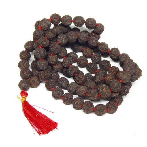Black Rudraksha Beads String 8mm