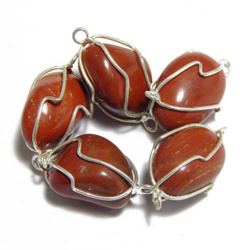 Red Jasper Wire Wrapped Tumble